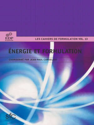 cover image of Énergie et formulation